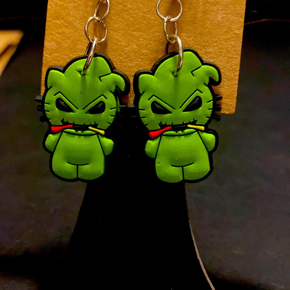 Disney nightmare before Christmas Oogie Boogie earrings.